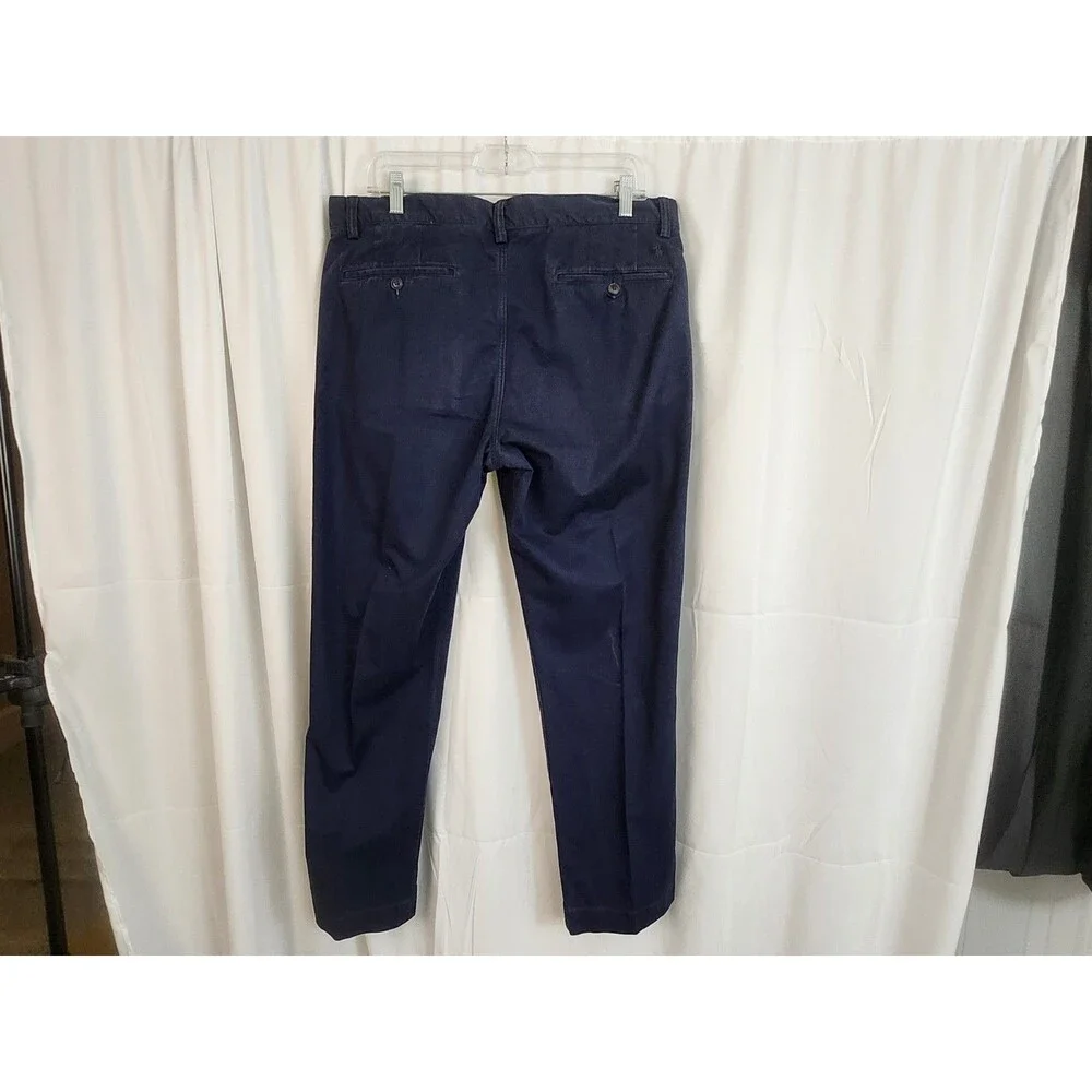 Polo Ralph Lauren Mens Stretch Straight Fit The Polo Chino Navy Blue 34x30